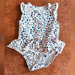 Carter's Heart Onsie for Baby Girl